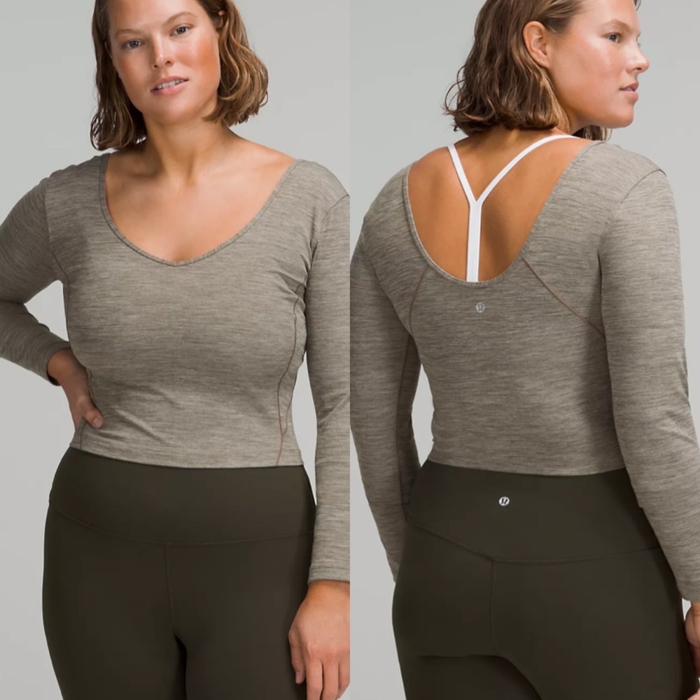 NWOT Lululemon Align Long Sleeve Shirt - Heathered Rover